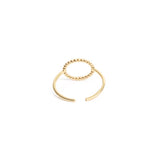 bague cassandre cercle laiton couleur or