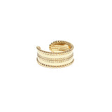 Bague Clara laiton couleur or