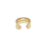 Bague Clara laiton couleur or