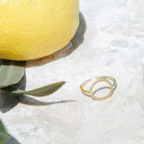 bague cassandre cercle laiton couleur or