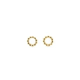Boucles d'oreilles Claire puce cercle laiton couleur or