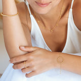 Bague Catheline perlée laiton couleur or